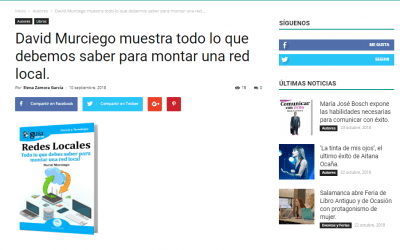 David Murciego con su GuíaBurros: Redes Locales en Casa de Letras